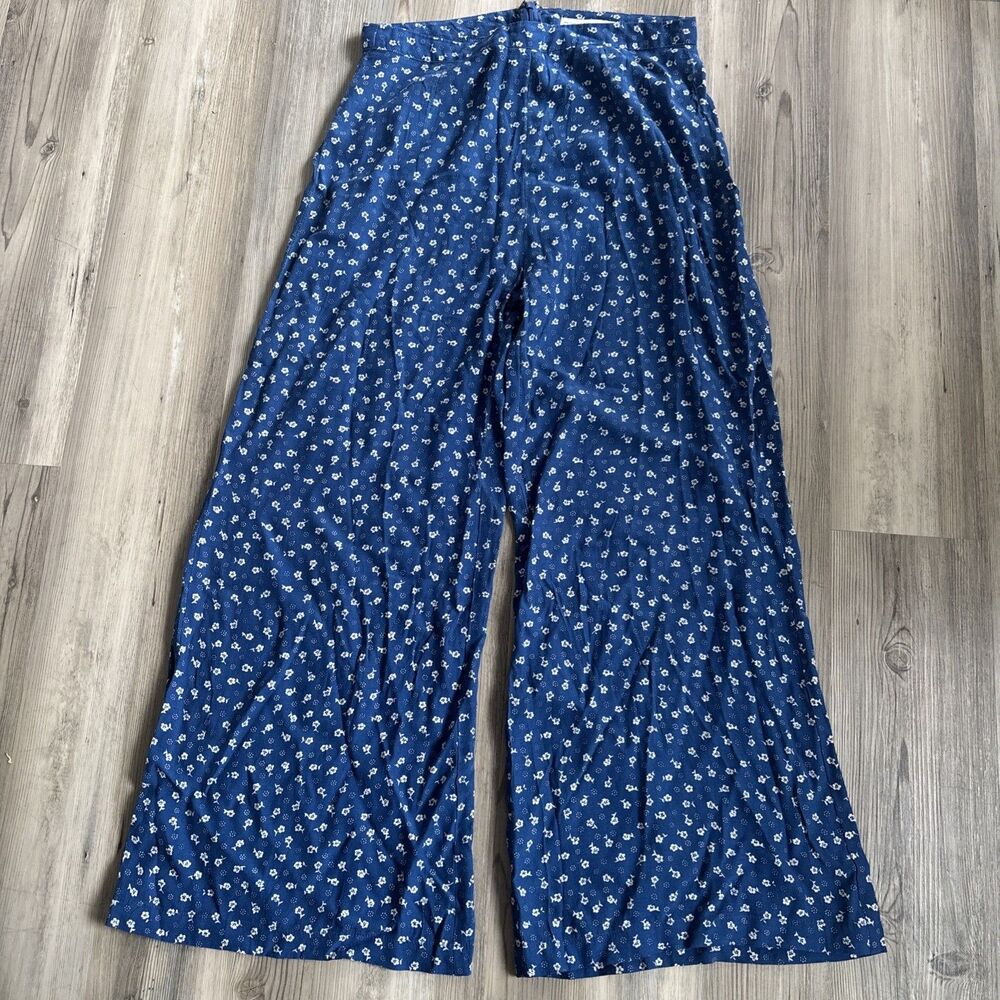 Faithfull The Brand Wide Leg Boho Cottagecore Floral Boho Pants Size Small
